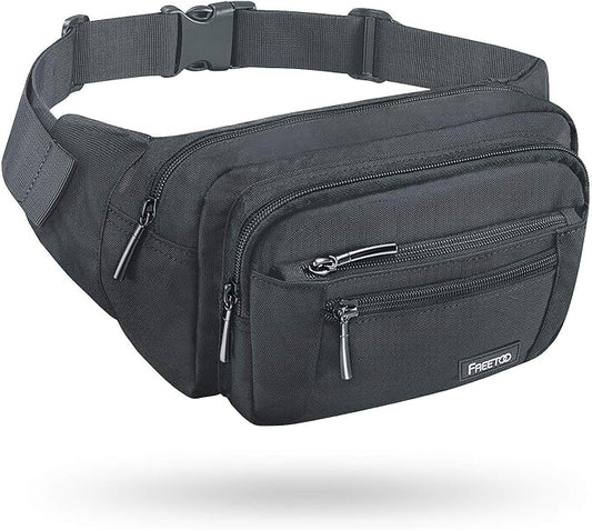 FREETOO Waist Pack Bag Fanny Pack for Men&Women Hip Bum Bag with Adjustable Strap for Outdoors Workout Traveling Casual Running Hiking Cycling