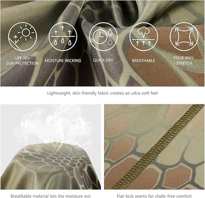 BASSDASH UPF 50+ UV Sun Protection Neck Gaiter Fishing Mask Hunting Kayaking Hiking Cycling Ski Sports