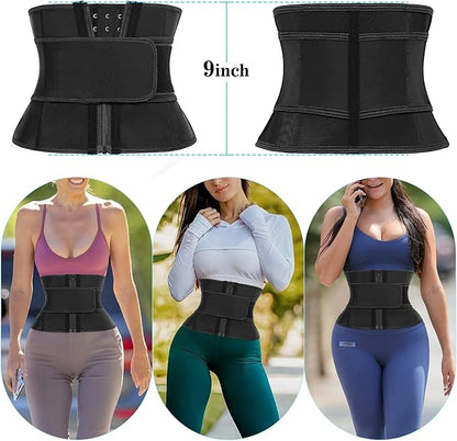Short Torso Waist Trainer for Women Lower Belly Fat, Workout Fajas Colombianas Waist Cincher Corset
