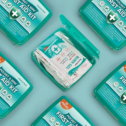 General Medi 420 Piece First Aid Kit, 6 Individual Boxes of 70 Items Each - Contains Premium Medical Supplies for Travel, Home, Office, Vehicle, Camping, Workplace & Outdoor (420 pcs, 6 Pack)