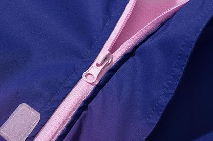 MGEOY Boys Girls Rain Jackets Lightweight Waterproof Hooded Raincoats Windbreakers for Kids 4-14Y