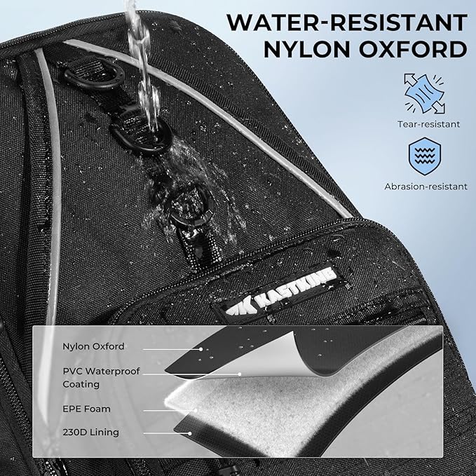 KastKing Karryall Sling Tackle Bag–Fishing Sling Pack,Fishing Backpack With Rod Holder,MOLLE System,Soft Bait & Gear Storage