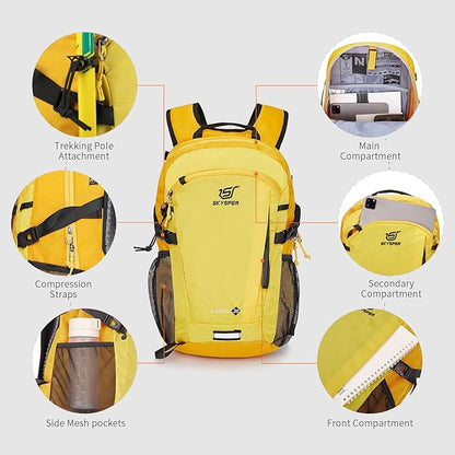 SKYSPER Small Hiking Backpack, 20L Lightweight Travel Backpacks Hiking Daypack for Women Men