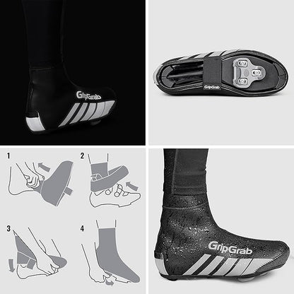 GripGrab RaceThermo Waterproof Winter Road Cycling Shoe Covers Cold Weather Thermal Neoprene Winter Cycling Overshoes