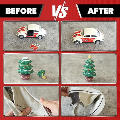 Thick Super Glue 120 Gram, Clear All Purpose Ca Glue Repair Wood Furniture Metal Plastic Crafts, Heavy Duty Instant Cyanoacrylate Adhesive for Woodworking Ceramic Leather Shoe Sole Glass Pottery