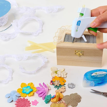 AdTech 4pk Low Temp Mini Hot Glue Guns, White