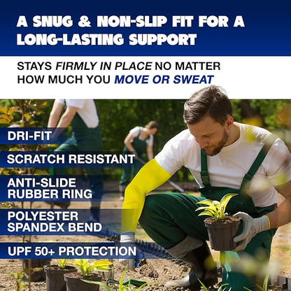 ARMORAY Arm Sleeves for Men or Women - Tattoo Cover Up - Cooling Sports Sleeve for Basketball Golf Football