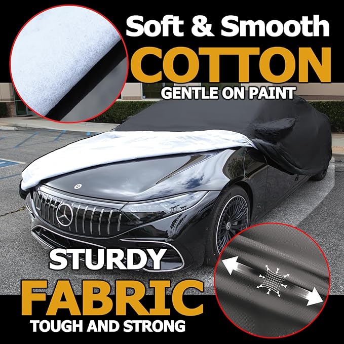 All Weather Waterproof car Cover Good for rain Snow uv Protection dust mid-Size SUV Cayenne Outback Atlas Aviator Range Rover Passport RX350 Black