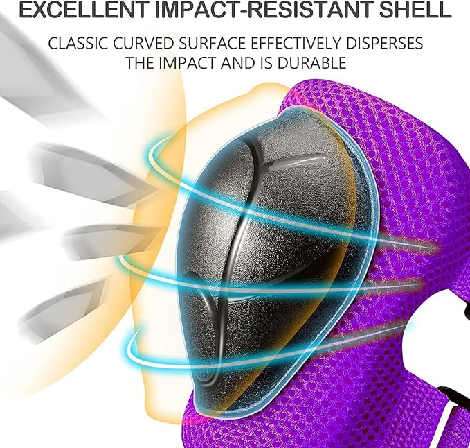 Kids Bike Helmet Set, CPSC Certified with Knee Pads Elbow Pads Wrist Guards,Adjustable Helmet for Ages 3-5-8-15 Toddler Kids&Youth,Bicycle Skateboarding…