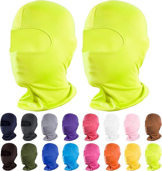 Pukavt 2 Pack 3 Hole Winter Knitted Mask, Full Face Cover Ski Mask Warm Balaclava for Skiing, Motorcycle, Snowboard