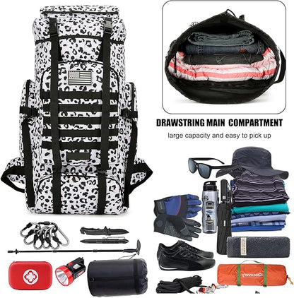 Hiking Backpack for Men 70L/100L Camping Backpack Military Rucksack Molle 3 Days Assault Pack for Climbing
