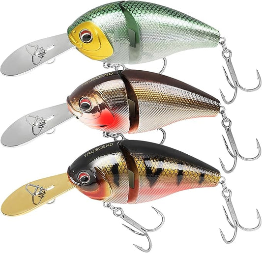 TRUSCEND Easy Catch Swimmax, Magic Noisy Turbulent Wiggling and Vibrating Actions for More Bites, Segmented Swimbait Jointed by Dyneema Strongest Fiber, Lifelike Fishing Lures for Relax Family Fishing