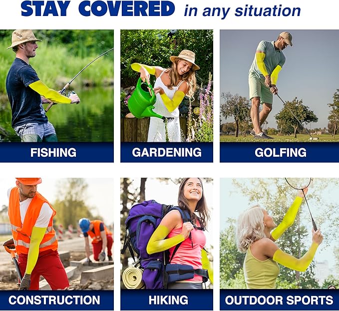 ARMORAY Arm Sleeves for Men or Women - Tattoo Cover Up - Cooling Sports Sleeve for Basketball Golf Football