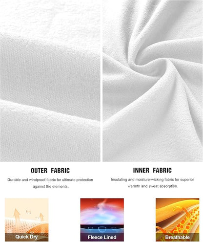 Runhit Mens Thermal Underwear Set：Fleece Lined Long Johns for Men Thermal Shirts and Pants Base Layer Cold Weather Thermals