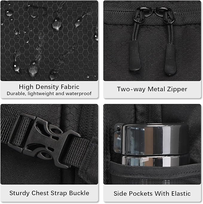 LARIPOP Hydration Backpack, 18L Hiking Backpack with 2L Water Bladder, Lightweight Water Pack for Cycling, Hiking, Biking