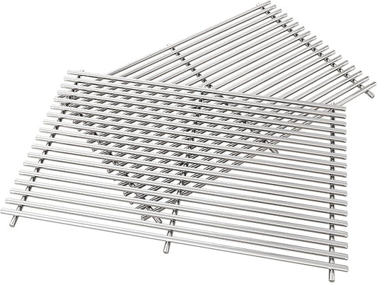 19.5" Grill Grates for Weber Genesis 300 Series，Cooking Grates for Weber Genesis E310 E320 E330 S310 S320 S330, Replacement Parts for Weber 7528/7524, 304 Stainless Steel
