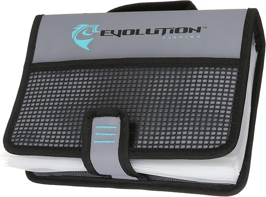 Evolution Fishing Rigger Series Bait Binder - Grey, Water Resistant Tarpaulin Construction, Kayak Fishing Bait Binder, Heavy Duty Bait Bag with Removable Sleeves, Carry Handle