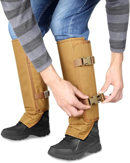 Snake Gaiters Leg Guards: Waterproof Snake Chaps for Hunting, Adjustable Leg Gaiter Snake Bite Protection for Lower Legs, Lightweight Flexible Design Snake Guards Fits Men & Women