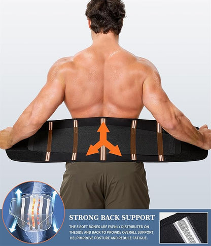 TAILONG Neoprene Waist Trimmer Ab Belt for Men Waist Trainer for Women Corset Slimming Body Shaper Workout Sauna Sweat Band