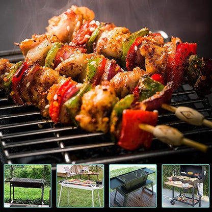 2Pack 17 Inches Stainless Steel Grill Grate for HomeDepot Nexgrill 4 Burner 720-0830H, 720-0830D, 720-0783E, 720-0783C, 5 Burner 720-0888, Heavy Duty Cooking Grill Grate Replacement