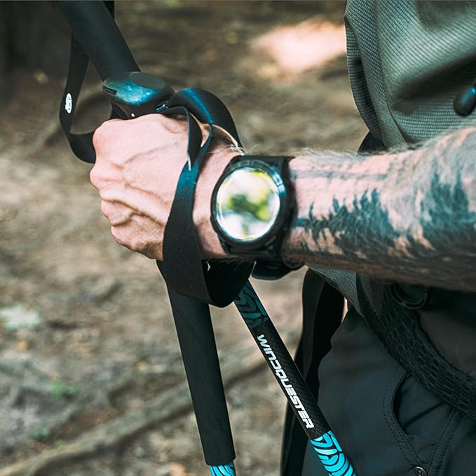 Adjustable Carbon Fiber Trekking Poles – Lightweight Hiking Poles with Quick Lock for Backpacking, Camping, Glacial Wave Strider X for Climbing & Travel