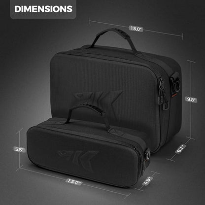 KastKing Fishing Reel Case Medium & Large, Customize Storage, Shockproof Internal Divider Design, Rigid Structural Loadmaster System, Tough and Water-resistant, Keep Reels Protective, Two Size Options