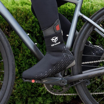 GEWAGE Cycling Shoe Covers -Warm Bike Shoe Covers - Windproof Mountain Road Cycling Overshoes - Cycling Shoe Cover for Men Women