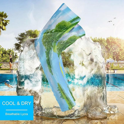 Custom Arm Sleeve Personalized Cooling Compression Arm Shield Add Image Text Elastic Oversleeve Sleeves Covers