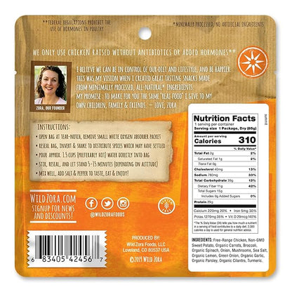 Wild Zora Paleo Freeze Dried Meat Meals, 4 Pack, Gluten Free and Grain Free Camping and Backpacking Food, No Added Sugar, Healthy On-the-Go Travel Meal, Protein Packed (Meat 4-pack)