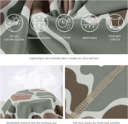 BASSDASH UPF 50+ UV Sun Protection Neck Gaiter Fishing Mask Hunting Kayaking Hiking Cycling Ski Sports