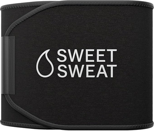 Sports Research Sweet Sweat Waist Trimmer (Core Series) - Premium Sweat Enhancing Fitness Band for Women & Men