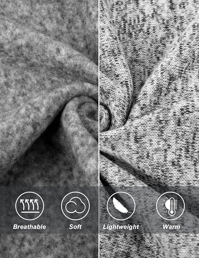 COZZYON Women Fleece Zip Up Jacket Light Sweater Jacket