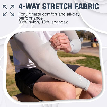 SportsTrail Cooling Arm Sleeves for Men & Women – Breathable, UV Sun Protection, Sports Arm Sleeves for Women, Men & Youth