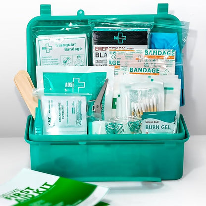 General Medi 150 Pieces Hardcase First Aid Kit - First Aid Box Contains Premium Medical Supplies for Travel, Home, Office, Vehicle, Camping, Workplace & Outdoor