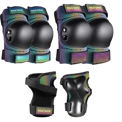 Adult/Kids/Youth Knee Pad Elbow Pads, XINDAER Womens Skate Protective Gear Set 3 in 1 Knee and Elbow Pads Wrist Guards for Skateboard, Roller Skates, Skating, Scooter, Inline Skates, Cycling