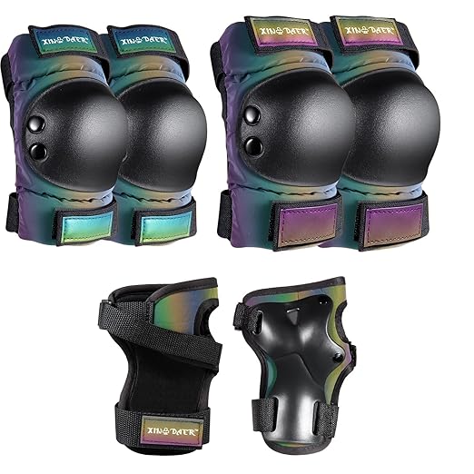 Adult/Kids/Youth Knee Pad Elbow Pads, XINDAER Womens Skate Protective Gear Set 3 in 1 Knee and Elbow Pads Wrist Guards for Skateboard, Roller Skates, Skating, Scooter, Inline Skates, Cycling