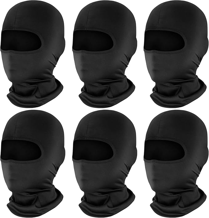 Pukavt 2 Pack 3 Hole Winter Knitted Mask, Full Face Cover Ski Mask Warm Balaclava for Skiing, Motorcycle, Snowboard