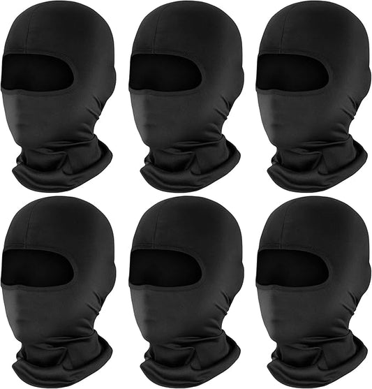 Pukavt 2 Pack 3 Hole Winter Knitted Mask, Full Face Cover Ski Mask Warm Balaclava for Skiing, Motorcycle, Snowboard