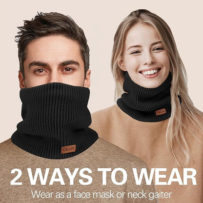 Neck Warmer for men,Winter Neck Gaiters Face Scarf Women Windproof Warm Fleece Scarves Gaiter for Cold Weather