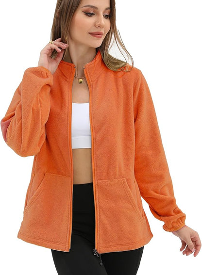 Argstar Women's Fleece Jacket with 6 Pockets (XS-2XL)