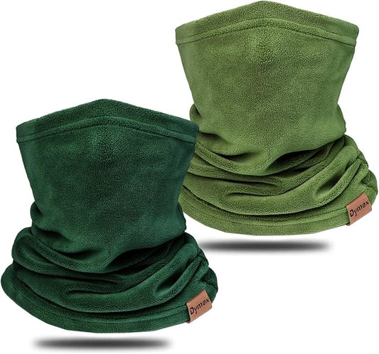 Neck Warmer Winter Neck Gaiter Face Mask Balaclavas for Women Men, Soft Fleece Face Cover Mask for Skiing Motorcycle-2 Pack