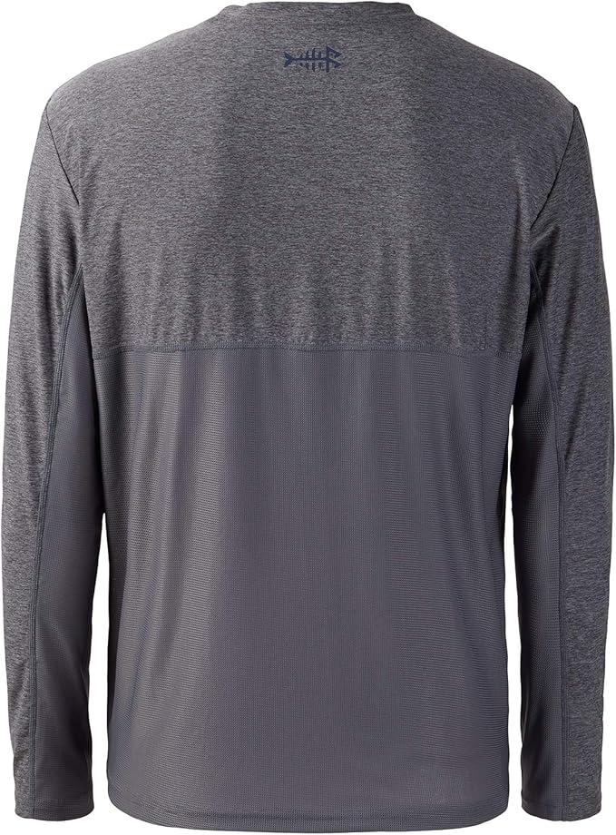 BASSDASH Fishing T Shirts for Men UV Sun Protection UPF 50+ Long Sleeve Tee T-Shirt