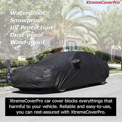 All Weather Waterproof car Cover Good for rain Snow uv Protection dust Compact SUV Grand Cherokee Santa FE RAV4 CR-V Q5 XT4 Equinox Envision Black
