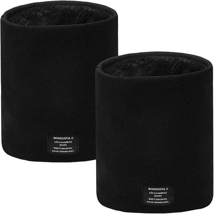 Winter Neck Gaiter Thermal Fleece-Lined Cold-Weather Scarf Wind-Block Face Cover Stretch Lightweight for Men Women