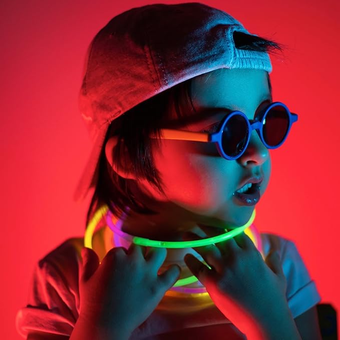 Glow Fever 209pcs Glow Sticks Bulk Party Pack includes 100 8" Glow Sticks and 109 Accessories, with bonus connectors for glow sphere and eye glasses, for Party Festivals Rave Halloween