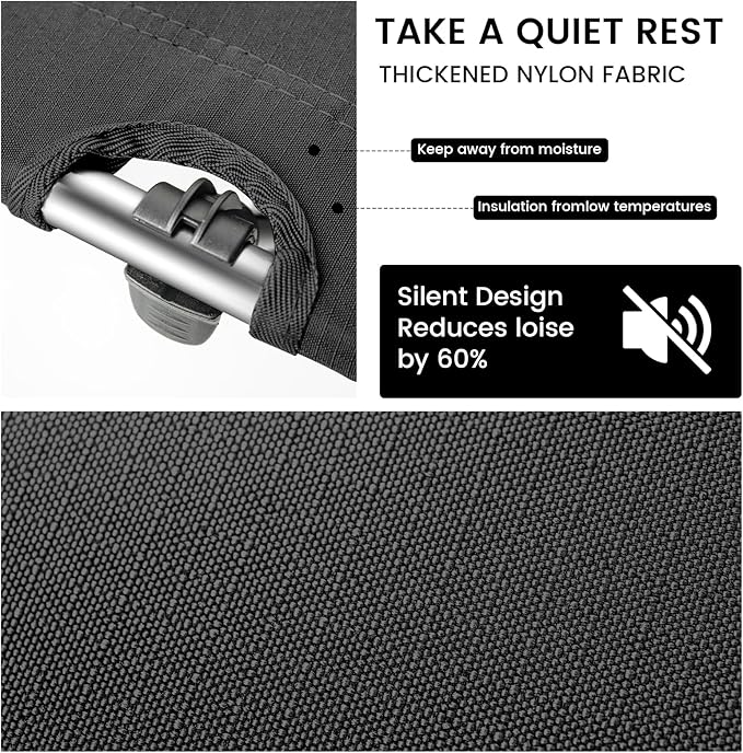 Ultralight Folding Camping Tent Cot, Portable Compact cots for Adults Outdoor Travel, Base Camp, Hiking, Mountaineering, Lightweight Backpacking cot, Oxford Cloth Bed Black Red