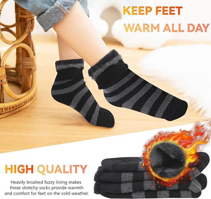 Sunew Warm Thermal Socks 4 Pack, Mens Womens Winter Heated Outdoor Skiing Thermal Socks