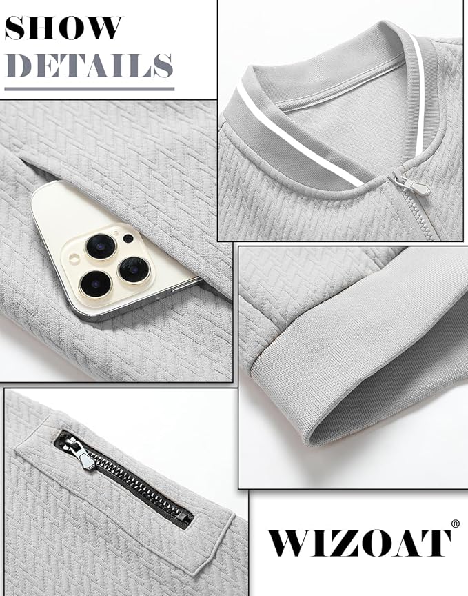 Mens Casual Jacket Loose Fit Lightweight Jacket Varsity Bomber Jacket with Zipper