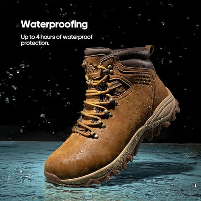 NORTIV 8 Mens Hiking Winter Snow Insulated Waterproof Outdoor Boots