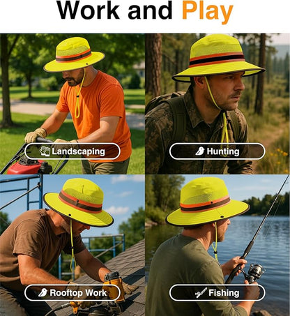 GearTOP Safari Hat for Men Sun Hats for Women UV Protection UPF 50+ Fishing, Gardening, Hiking Hat (22-23 1/2")